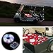 Cinnvoice 2 Pcs Christmas Golf Cart Decorations Christmas Golf Cart Seat Covers with Golf Cart Battery Operated String Lights Santa Blanket Golf Cart Accessories for Christmas Golf Cart Decorations