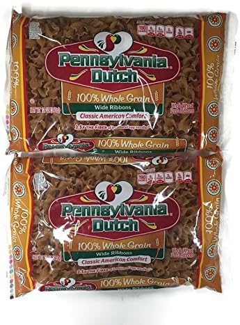 Pa. Dutch Whole Grain Egg Noodles, Wide Ribbon, 12 Oz. Packages (Set of 2)