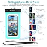 SYNCWIRE Waterproof Phone Pouch [2-Pack] - Universal IPX8 Waterproof Phone Case Dry Bag with Lanyard for iPhone 16/15/14/13/12 Pro XS MAX XR X 8 7 6 Samsung S25 S24 S23 and More Up to 7 Inches - Image 5