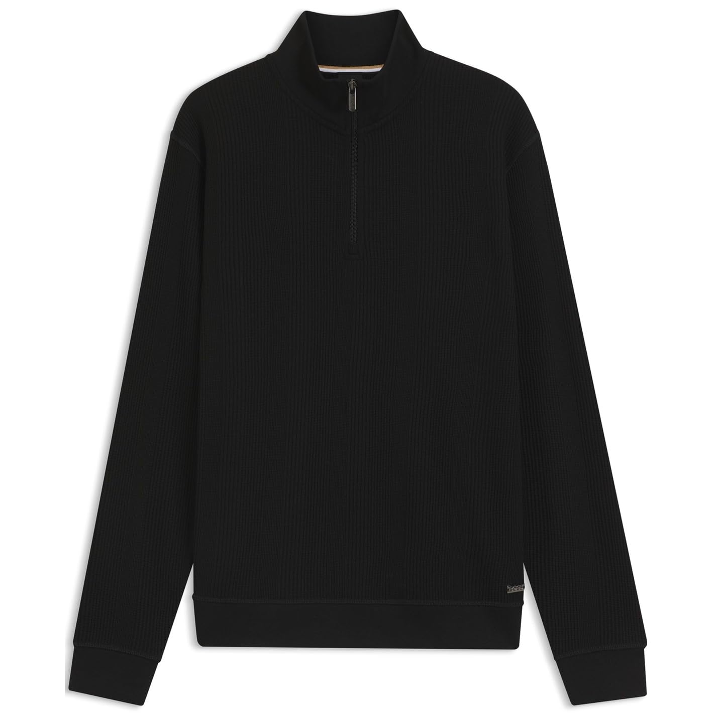 BOSS Mens Zip Jumper Long Sleeve Black L