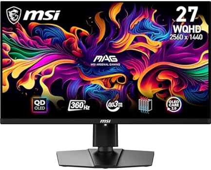 【WQHD】MSI MAG 271QP QD-OLED 26.5インチ MSI MAG 271QPX QD-OLED 27
