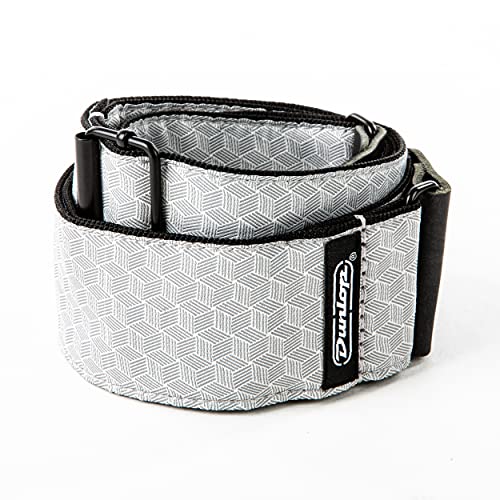 [JIM DUNLOP] W _bv D67-12 Jacquard Strap Cube Hatch Light Glay WK[h M^[Xgbv L[uOC