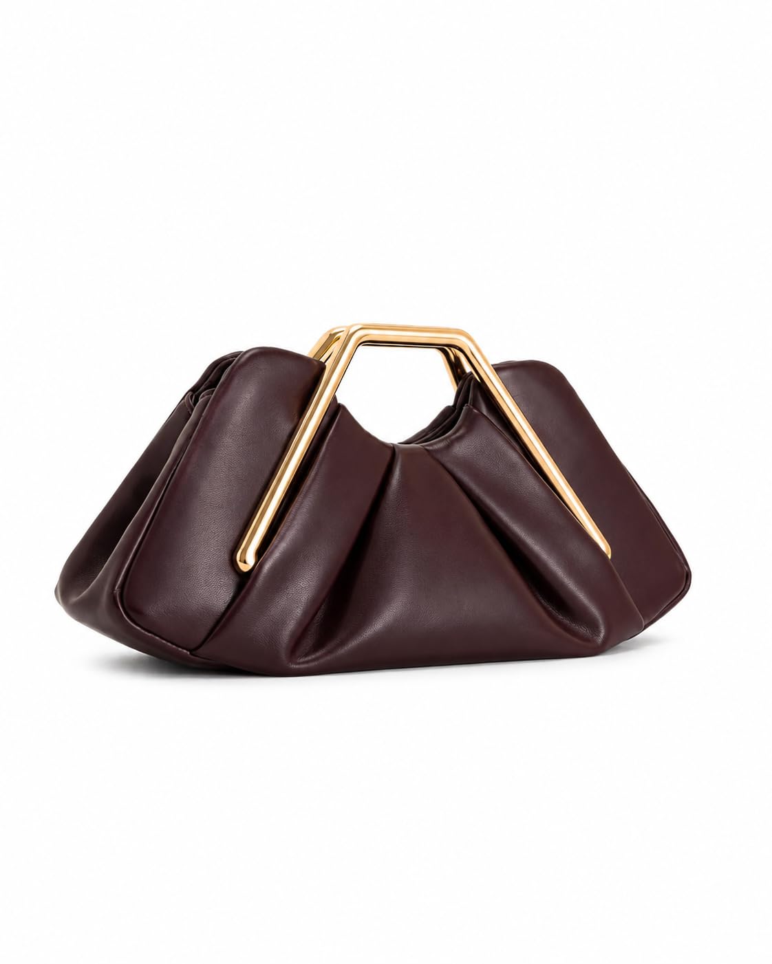 Women's Clutch Bag Elegant Soft Handbag with Gold Metal Handle, Designer Inspired Party Purse, Fashion Statement Clutch for Weddings, Formal Events, Cocktail Parties and Special Occasions-picture-40