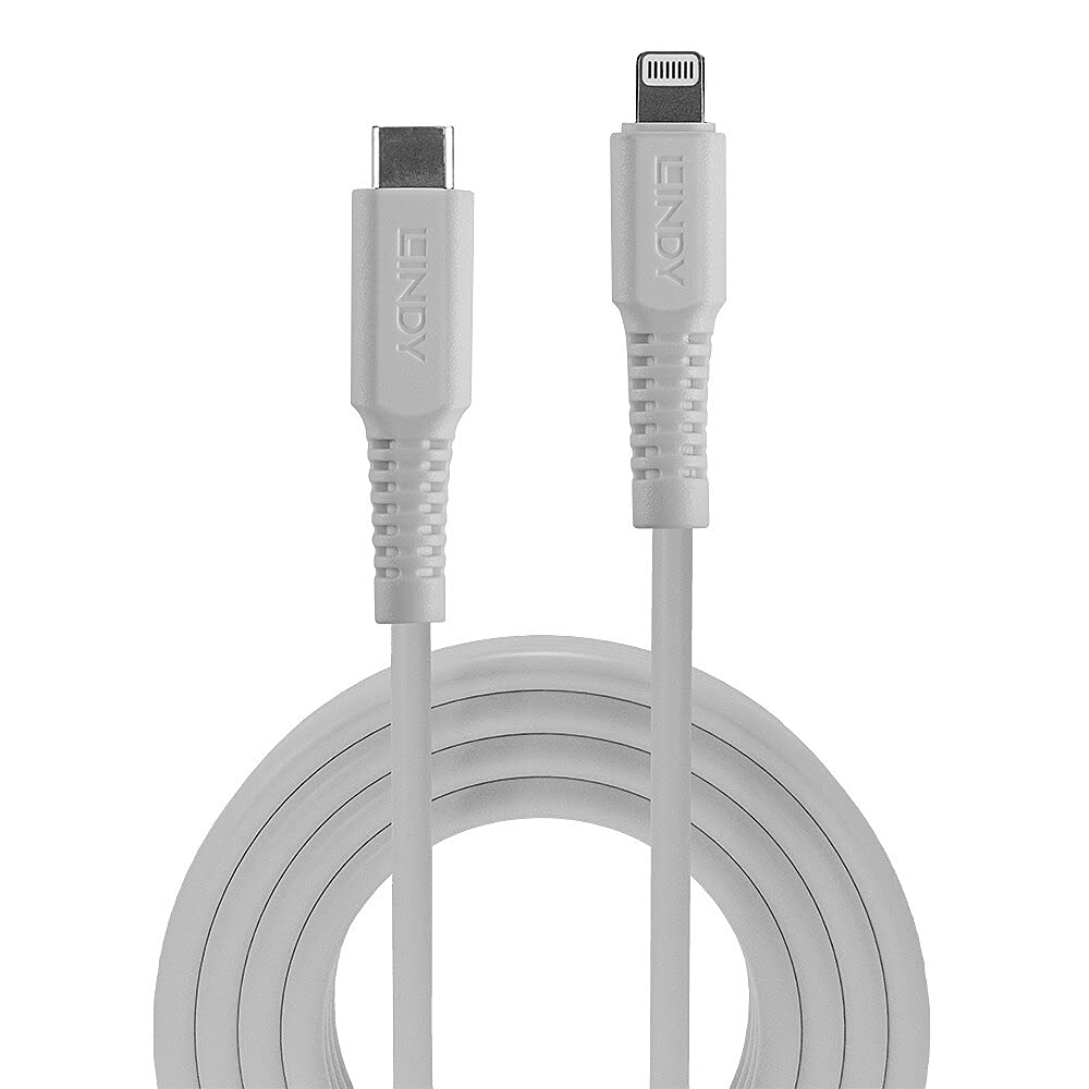 Lindy White 0.5M Usb Type C To Lightning Cable.