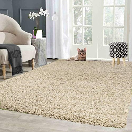 Abaseen Soft Shaggy Rug, Modern Rugs, Non Shed Thick Pile, Rugs for