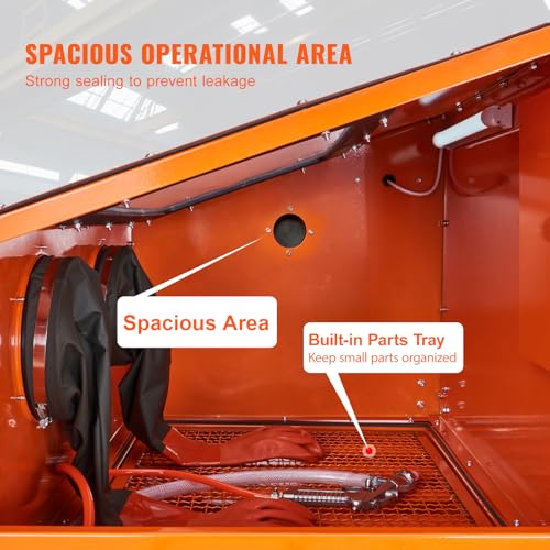 60 Gallon Sandblasting Cabinet with Stand