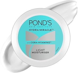 POND'S Light Moisturizer, 100Ml, For Soft, Glowing Skin, With Vitamin C, E & Niacinamide, 24Hr Hydration, Lightweight Non-Oily Cream, Spreads Easily