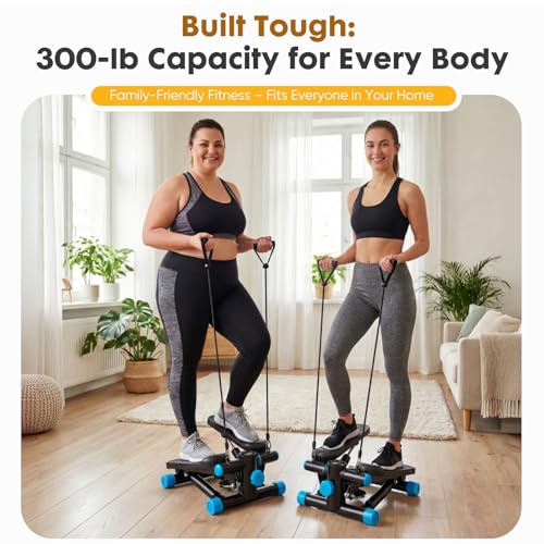 Image of NEWBULIG Mini Stepper for Exercise at Home Stair Step Machine for Indoor Fitness Portable Home Gym Stepper for Full Body Workout 300lb Weight Capacity