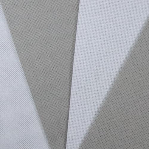Image of KCS 4 /6 pc of 12 inch x 18 inch(30cmx45cm) 16 Count Cotton Aida Cloth Cross Stitch Fabric (4 pc,Light Grey+Medium Grey)