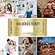 Xmart Goldenes Ticket 8 Stück Gutschein Zum Selber Ausfüllen Golden Ticket set Rubbellose Selber Machen überraschungsgeschenkgutscheine fur Familie und Freunde Zum Jubiläum Kinogutschein