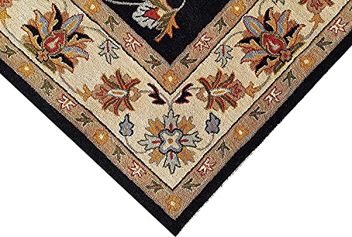 Image of Mordern Design Handmade Tufted Carpet Pure Woollen Export Quality Carpet for Living Room, Bedroom Hall [ Size 12 x 12 Square, Color Multi T4 ]