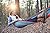 ENO SingleNest Hammock - Lightweight, 1 Person Portable Hammock - for Camping, Hiking, Backpacking, Travel, a Festival, or The Beach - Grey/Chartreuse