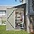 YOPTO 4x8 FT Lean to Metal Shed,Outdoor Storage Shed W/Floor Frame & Reversible Installation,All Weather Waterproof Garden Tool House W/Lockable Door & 2 Air Vents,for Backyard,Patio,Lawn,Gray