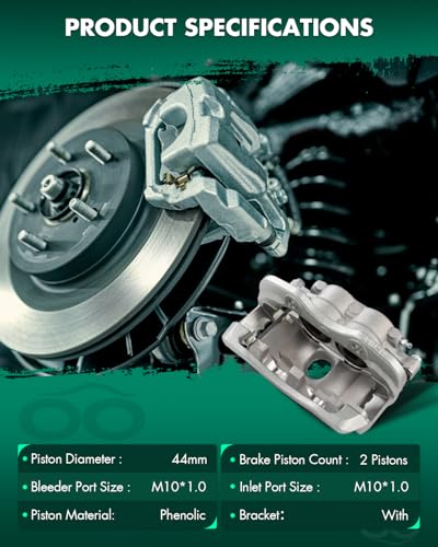 Image of SCITOO 18B4940 18B4941 Rear Left & Right Disc Brake Calipers Assembly w /Bracket For Cadillac,For Chevrolet,For GMC