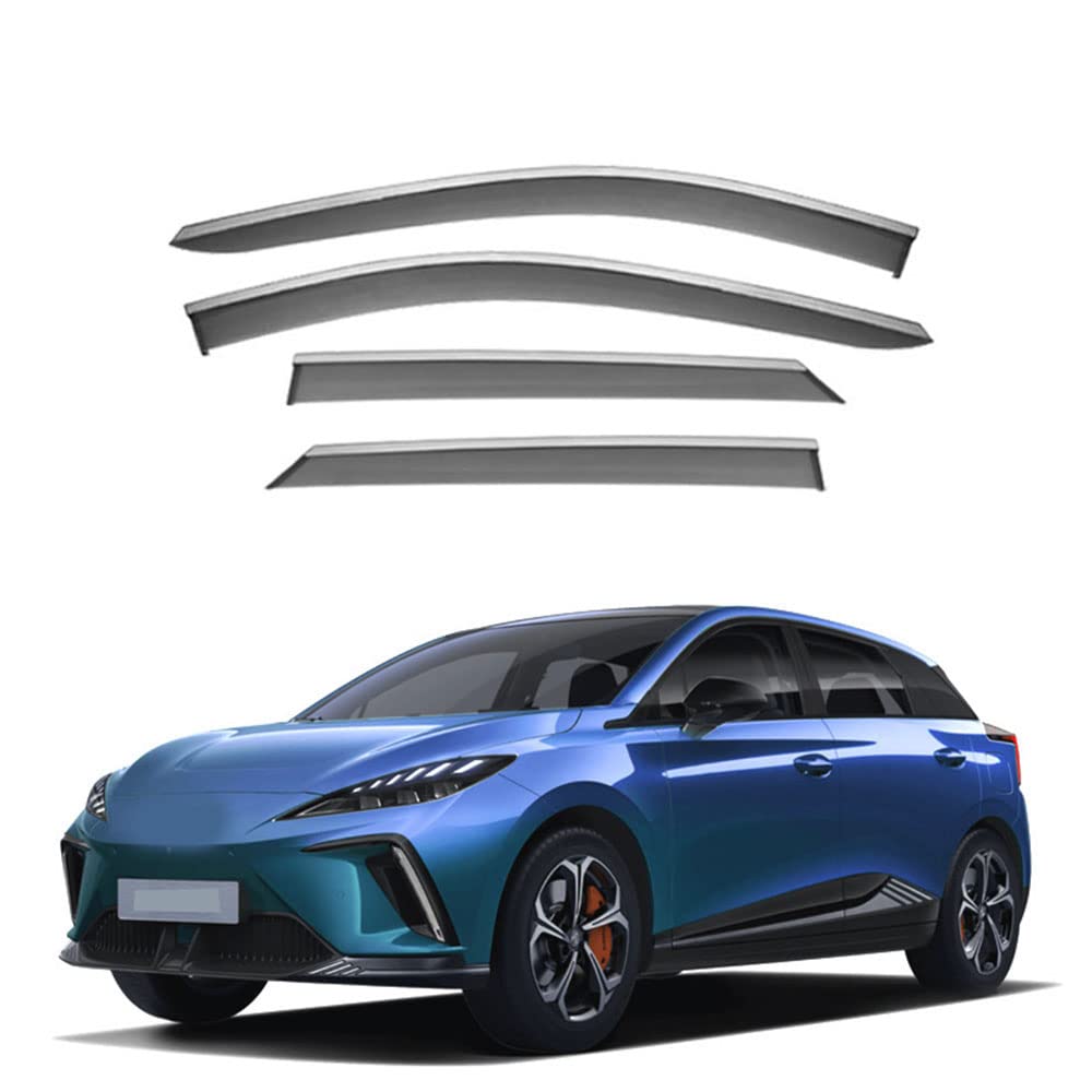 REDOVO 4 Pieces Car Window Wind Deflectors for MG MG4 MK1-EH32 2022-2023 Front and Rear Side Windows Sun Visors Wind Shield Accessories