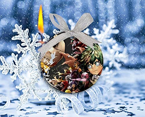 Christmas Ornaments, Anime Ornaments For Christmas Tree,Round Porcelain Christmas Tree Hanging Ornaments, Holidays Xmas Year Decorations Home Decor #TOP5