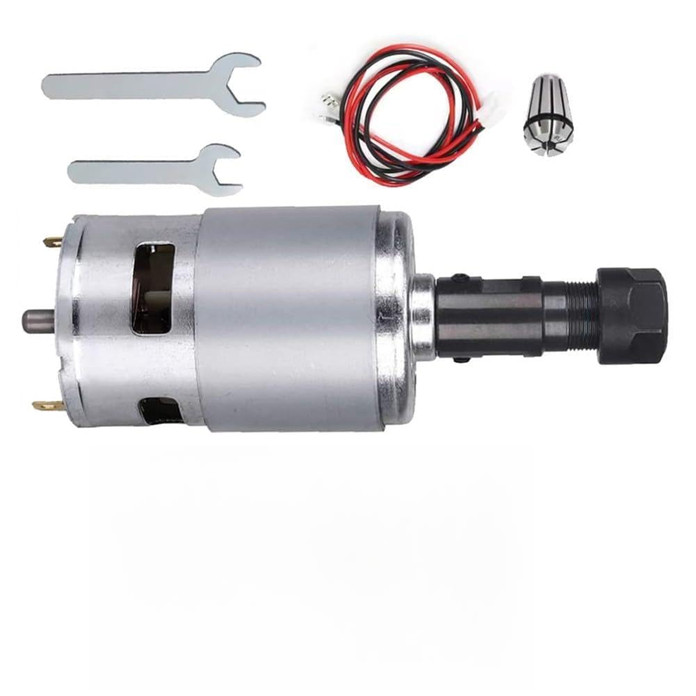 Moteur de broche CNC 775 DC 12V-24V 20000RPM double roulement mini outil rotatif