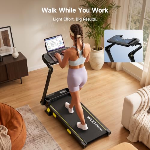 Image of YPOO Walking Pad Incline, Treadmills for Home, Handle Bar, Foldable, 300LBS