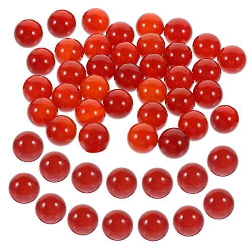 Ipetboom 50pièces Perles Naturelles Perles Rondes Agate Fournitures Artisanales Pour Création De Bijoux Décor Floral Et Bougies