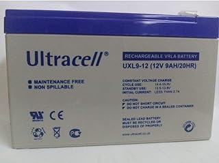 بطارية من سلسلة يو اكس ال التراسيل، 12 فولت - 9 امبير في الساعة، مصنوعة المملكة المتحدة