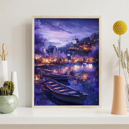 Broderie Diamant Bateau RivièRe : Kit Peinture Diamant Adulte Débutant Strass