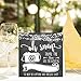 Hadley Designs 25 Chalkboard Wedding Hashtag Signs, Vintage Chalk Table Top Place Cards or Photo Booth Oh Snap Sign, Quotes for Wedding, Wedding Reception or Ceremony Decor