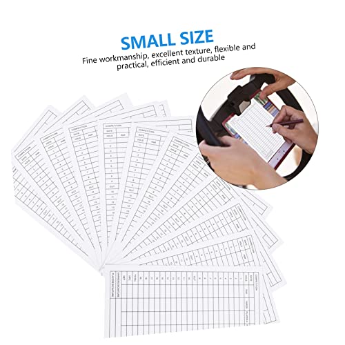 BESPORTBLE: 24 tarjetas de puntuación para golf, portátiles y recubiertas, herramienta práctica para competiciones y registro de resultados, ideal para entusiastas del golf miniatura 2