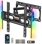 Perlegear PGMF20 Smart TV Wall Bracket with Music-Sync Ambient Lighting for 26-65 Inch TVs up to 45kg, Max VESA 400x400mm