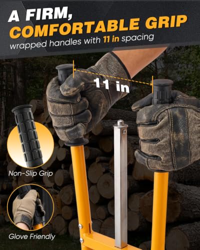 Saker Manual Wood Splitter, Slide Hammer Log Splitter for Firewood