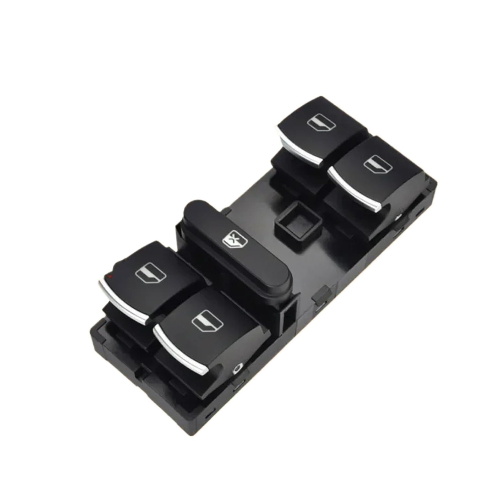 Lhdktee for VW for Jetta for Tiguan for Golf for GTI Electric Power Window Switch Red 1K4959857 5ND959857 5K4959857 Car Window Handle(Driver Chrome)