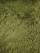 Faux Fake Animal Solid Fur Fabric Long Pile Curly ALPACA LODEN GREEN / 60" Wi...