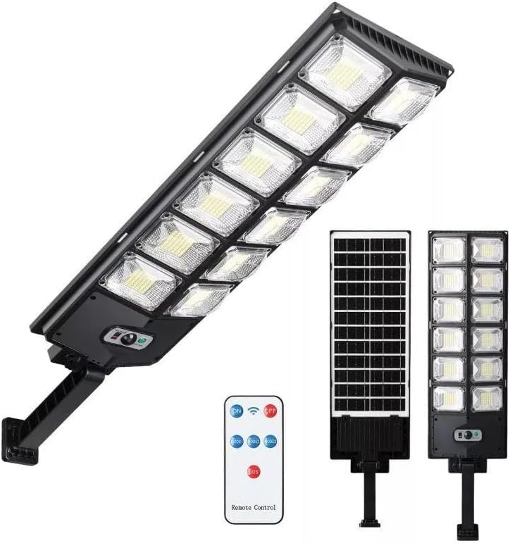 SakerPlus Solar Street Lights Waterproof Outdoor Solar Lights LED Flood Light Security Light for Yard Driveway Shed Barn (1)