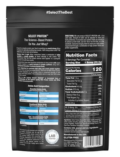 Image of PEScience Select Protein Powder, Whey and Casein Blend, Lean Protein Powder for Women and Men, Low Calorie, Low Carb, Keto Friendly, Gluten Free, Peanut Butter Cookie - 5 Servings