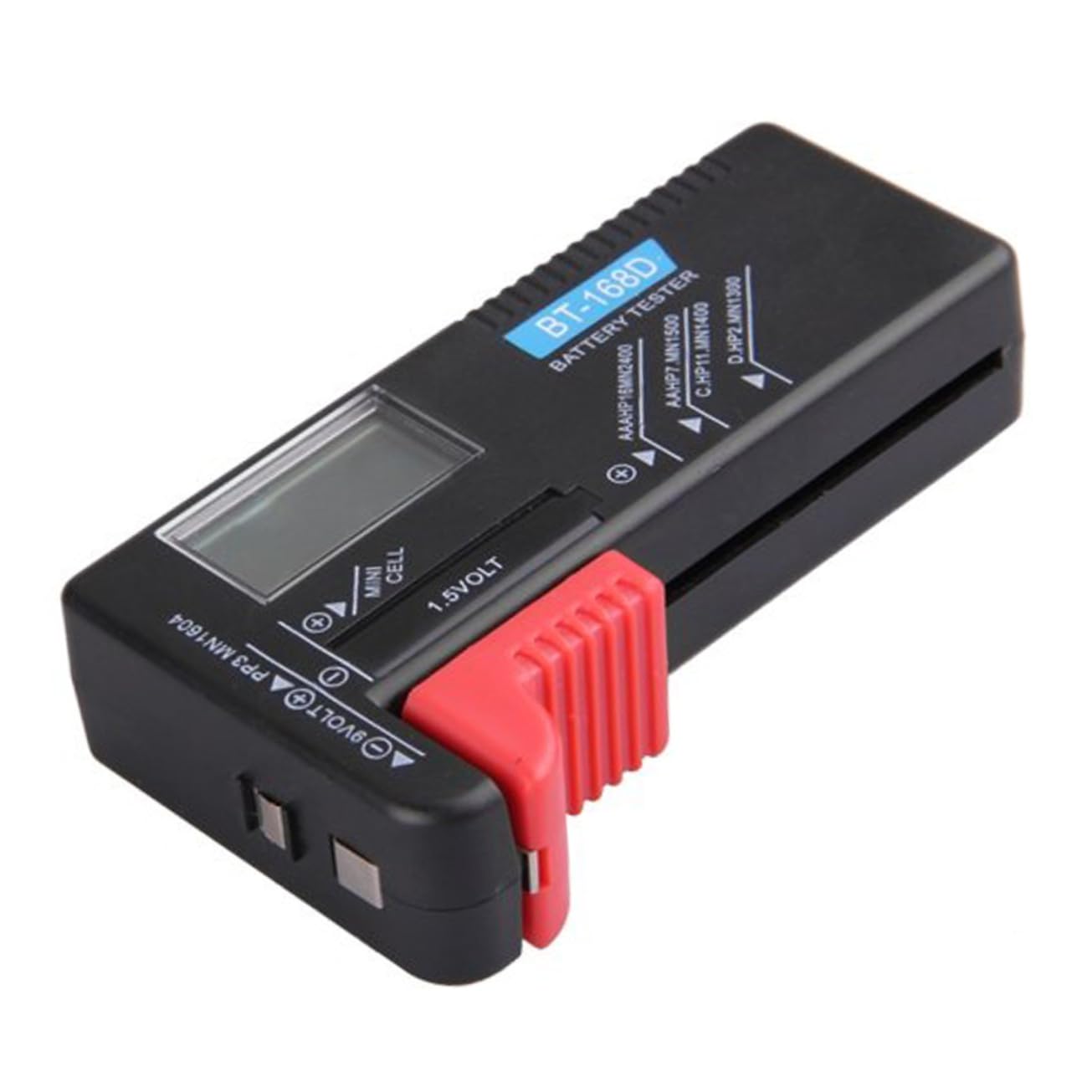 Tofficu Battery Analyzer Tester Bt-168d Universal Digital LCD Battery Tester Aa AAA 9v Cell Volt Checker