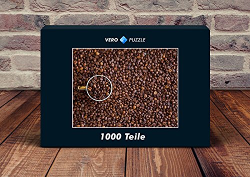 Preisvergleich Produktbild VERO PUZZLE 49546 Hintergründe - Kaffee-Bohnen, 1000 Teile in hochwertiger, cellophanierter Puzzle-Schachtel