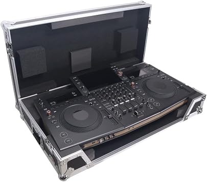ProX XS-OPUSQUADW ATA Flight Style Road Case For Pioneer Opus Quad DJ Controller with 1U Rack Space and Wheels