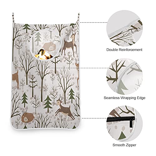 Tatenale Hanging Laundry Hamper Over Door Wall Floral Oxford Fabric Door Laundry Clothes Bag, 29.5X20Inch 1Pcs #TOP4
