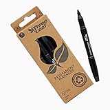 three leaf Permanent Marker, Fine Tip, Waterproof - Quick Drying, for office and home use, Office Supplies for School, Office, Home, Premium Smear Proof Markers (Pack of 1)
