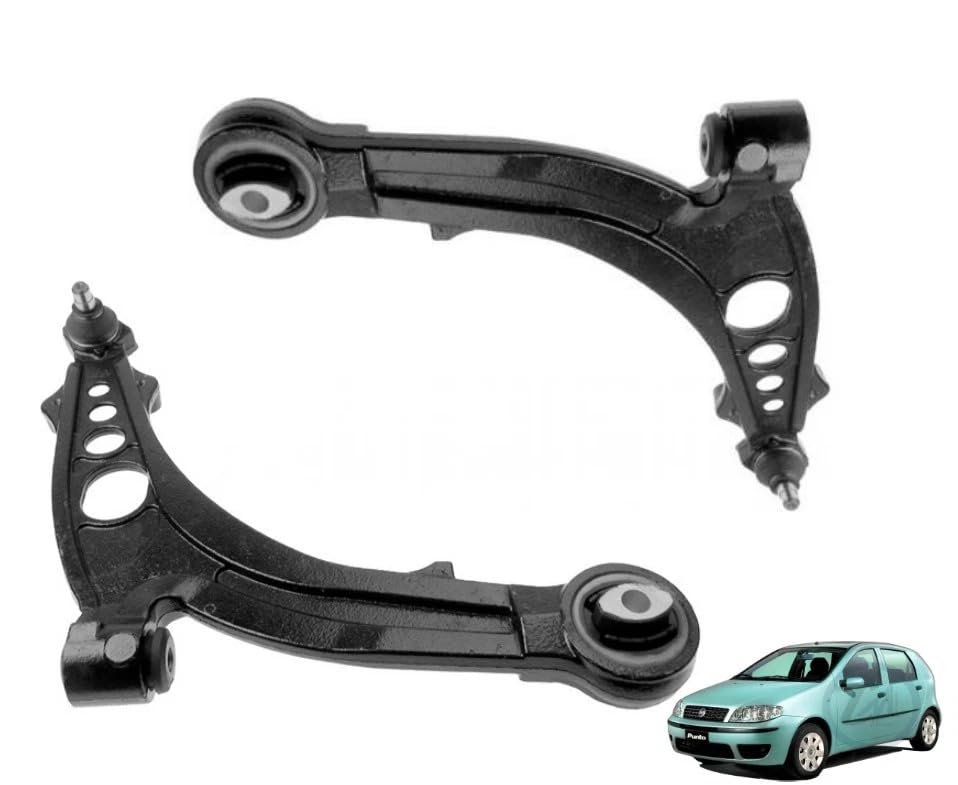 KIT 2 BRACCI SOSPENSIONE ANTERIORE INFERIORI PER FIAT PUNTO 188 DAL 1999 AL 2009