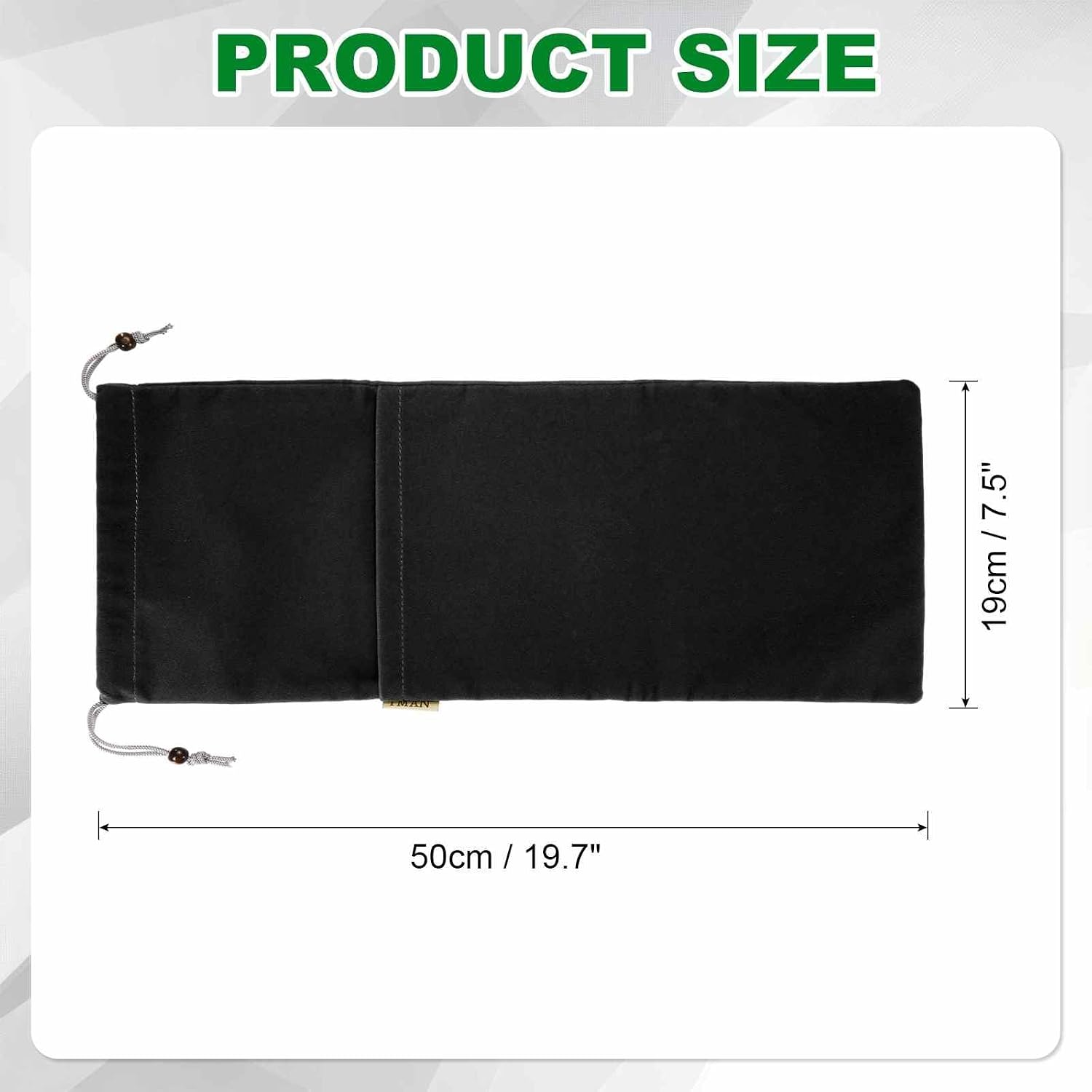 Keyboard Sleeve Cover 108 Keys Keyboards Portable Case (19.7" x 7.5", Black) - Dustproof, Waterproof for Wireless Mechanical Keyboards image 2
