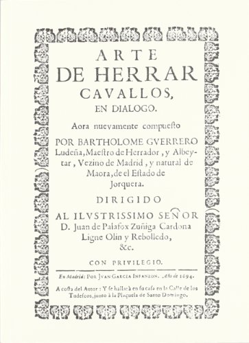 Arte de herrar caballos