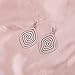 Dreamtimes Geometric Spiral Earrings Braided Wrap Style Women's Stainless Steel Exaggerated Earrings Fashion Jewelry Gift For Wife Girlfriend Christmas/Valentine's Day Gift (SILVER)