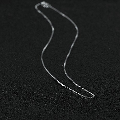 Timoo, catena in argento Sterling 925 da 0,8 mm