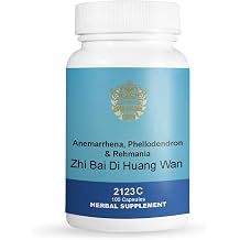 Zhi Bai Di Huang Wan/Anemarrhena,Phellodendron&Rehmania Decoction, 100 Capsules/Bottle, 2 Bottles