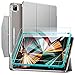Produktbild ESR Ascend Trifold Hülle kompatibel mit iPad Pro 12.9 5G 2021, mit Hartglas Display Schutzfolie direktem Aufwachen/Einschlafen und Pencil 2 Support, Grau