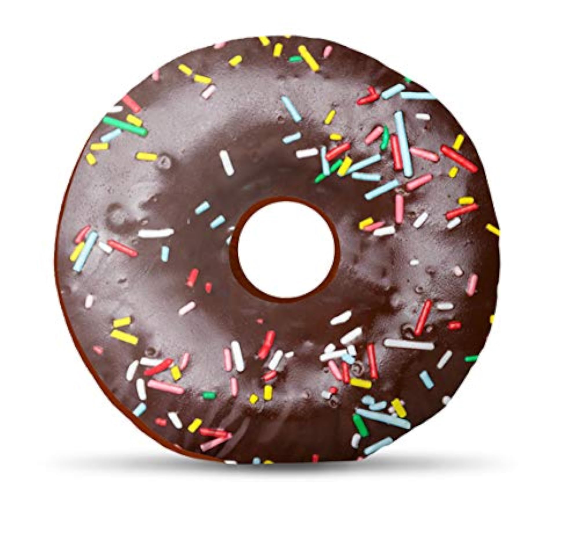 Kesar Enterprises Velvet Fabric Doughnut Cushion