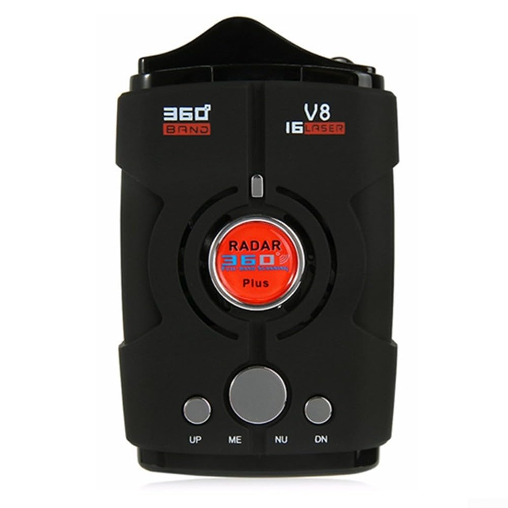 Robusto rilevatore di autovelox a 360 gradi in ABS con avvisi vocali immediati per una guida sicura