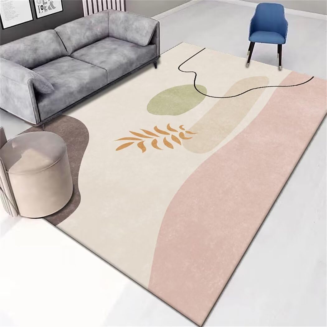 Tapis pour salon tapis interieur lavable beige 180x250