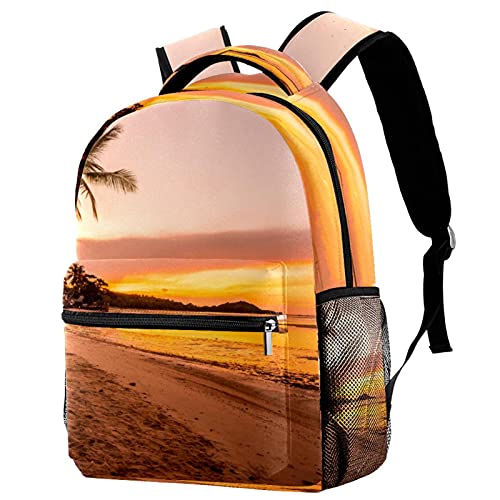 Sac à dos lever de soleil pour voyage et plage avec porte-bouteille