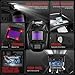 YESWELDER Auto Darkening Welding Helmet with Fan and Light, 1/1/1/1 True Color Solar Powered Welder Mask with 4 Arc Sensor, Wide Shade 4/5-9/9-13 for TIG, MIG, ARC, Cut and Grind